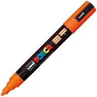 Uni-Ball Verfstift Posca PC5M medium donkeroranje | 6 stuks