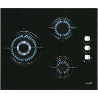 CATA Cib 6021 Bk Gaskookplaat 59 Cm 3 Branders