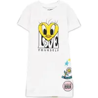Difuzed Meisjes, Shirt, Looney Tunes (Kinderen) - Overhemdjurk voor meisjes - 146/152, Wit, (146)