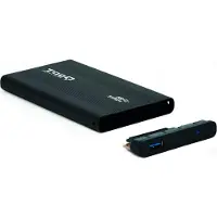 TooQ Externe Doos TooQ TQE-2524B 2.5" HD SATA III USB 3.0 2 TB SSD Zwart