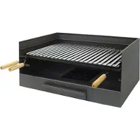 Imex El Zorro EL ZORRO 71515 Tafelgrill met grillrooster, afmetingen 61 x 40 x 33 cm, roestvrij staal, grijs
