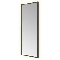 Hotbath &More Square rechthoekige spiegel 30x80cm geborsteld zwart PVD