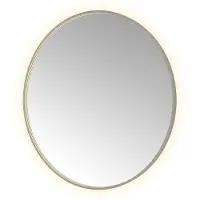 Hotbath &More Round spiegel 120cm geborsteld gunmetal PVD