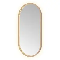 Hotbath &More Oval spiegel ovaal 40x80cm geborsteld koper PVD