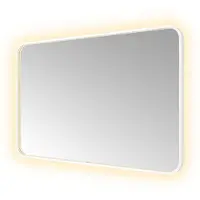Hotbath &More SSQ128 Soft Square spiegel 120x80cm met verlichting, spiegelverwarming, kleurwissel, dimbaar en afstandsbediening mat wit