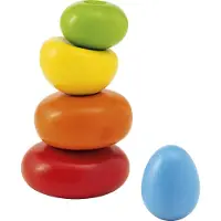 Selecta Spielzeug Stapeltoren Wackel-steine Junior 11,5 Cm Hout 5-delig