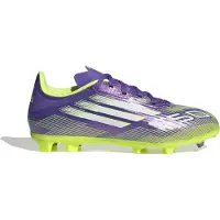 Adidas Sportschoen 'F50 League' geel / zilvergrijs / appel / donkerlila