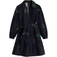 Desigual Jurk donkerblauw / geel / lichtroze / zwart