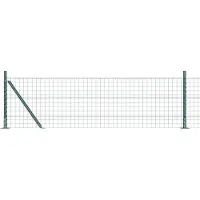 vidaXL Euro-hek met betonnen voetstuk 50 x 0,6 m PVC-Coated Staal Mesh