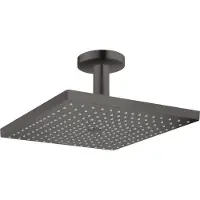 Hansgrohe raindance e hoofddouche 300 1jet ecosmart met plafondaansluiting, brushed black chrome