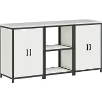 vidaXL Opbergset voor de keuken, HATTEM, 3 stuks, wit