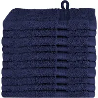 vidaXL Gastendoek SOLUND 10 st Marineblauw 15 x 21 cm 550 gsm
