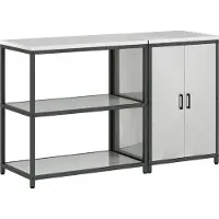 vidaXL Opbergset voor de keuken, HATTEM, 2 stuks, zilver
