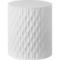Beliani ANTELAO - Bijzettafel - Wit - Lichtbeton MgO