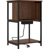 vidaXL Nachtkastje Bruin Eiken 40 x 40 x 61 cm Bewerkt hout