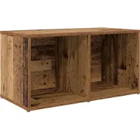 vidaXL Tv-meubelset 72 x 35 x 37 cm Bruin Bewerkt hout