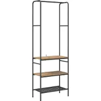 vidaXL Kledingrek Artisan Eiken 60 x 30 x 171 cm Bewerkt hout