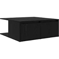 vidaXL Salontafel Zwart eiken 80 x 80 x 31 cm Bewerkt hout