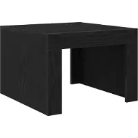 vidaXL Salontafel Zwart Eiken 50 x 50 x 35 cm Bewerkt hout