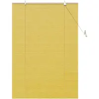 vidaXL Rolgordijn Geel 120 x 160 cm Bamboe