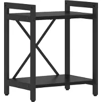 vidaXL Boekenplank 40 x 30 x 50 cm Bewerkt hout Zwart Eiken
