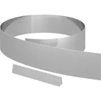 vidaXL Grasafscherming 450 x 0.05 x 15 cm Gegevens staal Zilver
