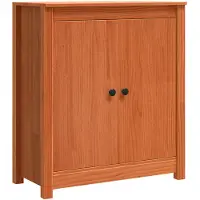 vidaXL Dressoir Wasbruin 70 x 35 x 80 cm Massief grenenhout