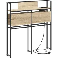 vidaXL Opberghoofdbord Sonoma eiken Bewerkt hout