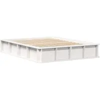vidaXL Bedframe Wit 120 x 190 cm Massief grenenhout
