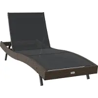 vidaXL Ligstoel 197 x 70 x 82 cm poly rattan