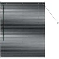 vidaXL Venetiaanse jaloezie Donkergrijs 130 x 100 cm 25 mm Aluminium