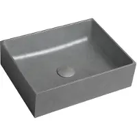 Sapho Vrijstaand waskom formigo 47,5x36,5 cm zilver