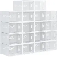 HOMCOM passpiegel - glas - polyester - wit - 60x4x160 cm