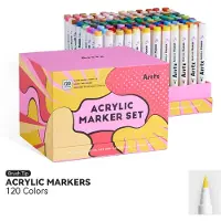 ARRTX - Acrylmarkers - 120A - Paint Brush Tip Markers - 120 kleuren
