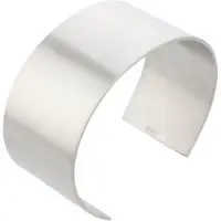 Behave – Armband – Zilverkleurig – Mat – Breed – Minimalistisch – Nikkelvrij - Stainless steel