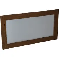 Sapho Brand Spiegel in houten lijst 130x70cm, gebeitst sparrenhout
