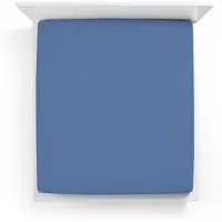 Bella Donna Jersey La Piccola Topperhoeslaken 120x210-220 cm zeeblauw-0208