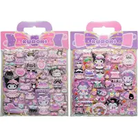 Comansi Hello Kitty en vrienden stickercollectie Kuromi, zachte uitvoering (10 stuks)