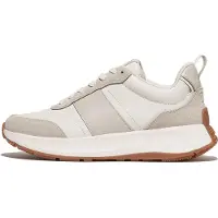 Original Brands Women F-Mode Flow Sneaker Leather Suede Mix Urban White Mix-Schoenmaat 38
