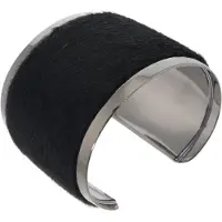 Behave – Armband – Zwart – Gunmetal – Breed – Nikkelvrij – Elegant