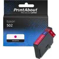 PrintAbout Huismerk Epson 502 (C13T02V34010) Inktcartridge Magenta