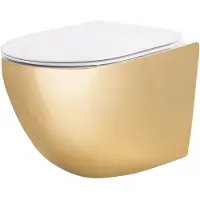 REA - Hangende Toiletpot - Carlo Mini Tornado Nf - Goud - 49X36,5X35cm