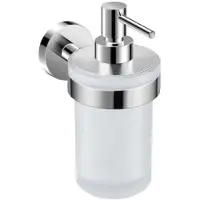 Jika Mio Style - Zeepdispenser met houder, glas/chroom H3832F20041001