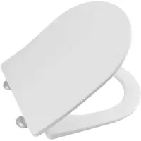 Aqualine Vermet Wc Soft Close toiletzitting, eenvoudig afneembaar, wit
