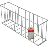 Kadax Tuinrand van staal, solide schanskorf, sierschanskorf, steenkorf, verhoogd bed, draadmand, schanskorf, steenkorf (recht)