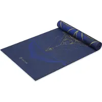 Gaiam Reversible Yoga Mat - 6 mm - Metallic Sun & Moon