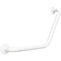 Sapho Handgreep gebogen handicap 40/40 cm wit