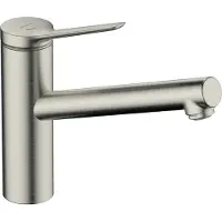 Hansgrohe zesis m33 eengreeps keukenmengkraan 150 coolstart, ecosmart 1jet, rvs look