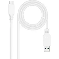 Nanocable Kabel USB-C naar USB NANOCABLE 10.01.4002-W Wit 2 m