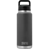 Yeti Coolers - Rambler Bottle Chug Cap - Isoleerfles 1064 ml, zwart/grijs
